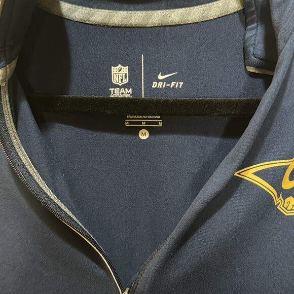 NFL Nike Rams Navy Tailgate Element Half-Zip Jacket - Picture 6 of 6